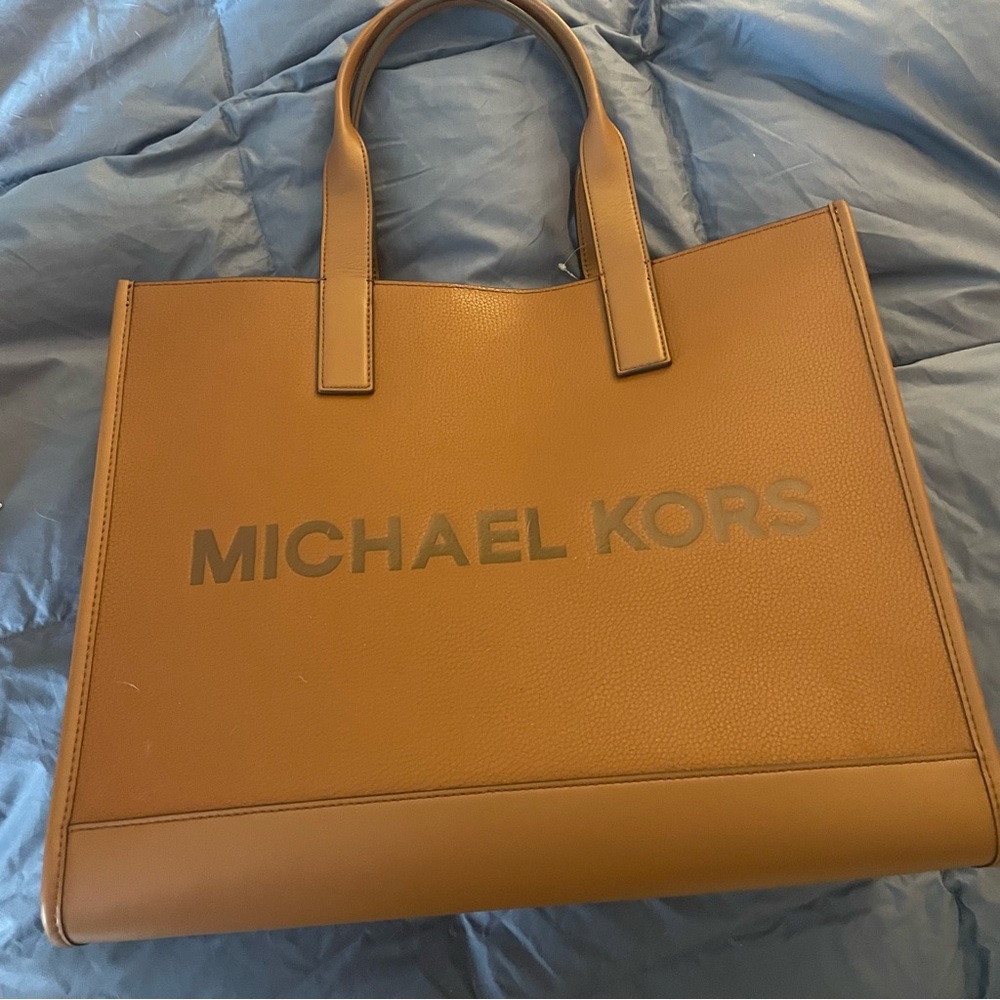 Michael Kors XL Structured Tote, Brown - Picture 2 of 5